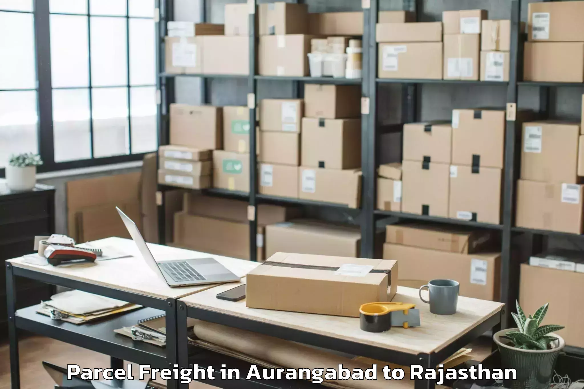 Book Aurangabad to Maharaja Ganga Singh Universit Parcel Freight Online